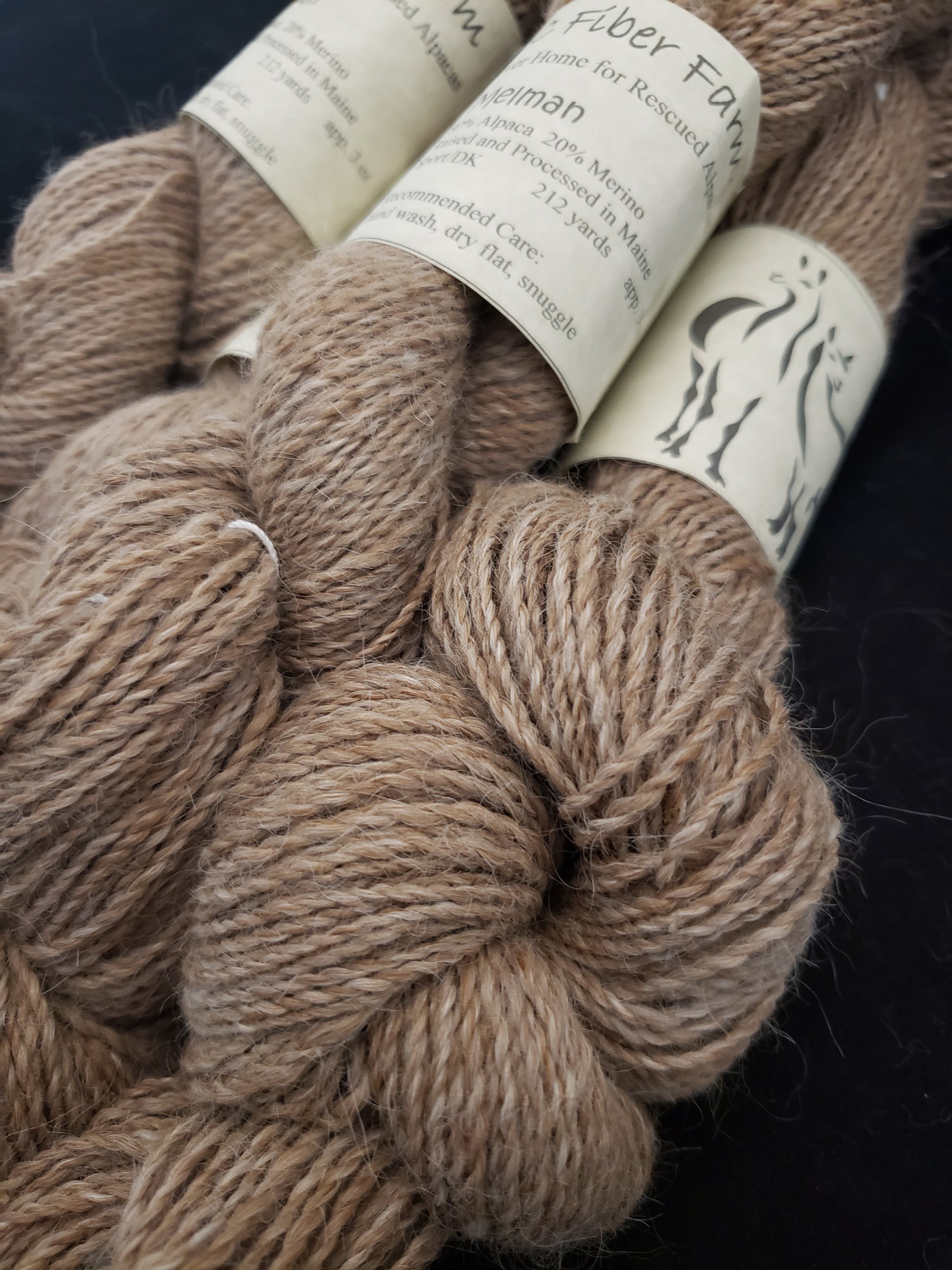 Melman - Natural alpaca yarn – Snallygaster Fibers